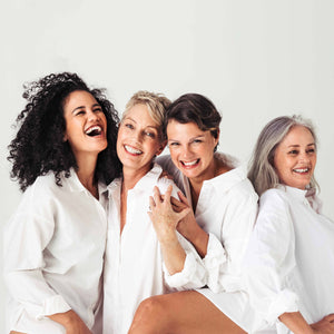 Four mature women representing the Pro Age community for Nobu Caremetics