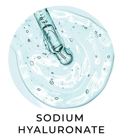 Sodium hyaluronate, a natural ingredient used in cosmetics and skin care products such as the NobuLash Eyelash Growth Serum and NobuBrow Eyebrow Conditioner